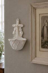 Porcelánová svätenička so zlátením
